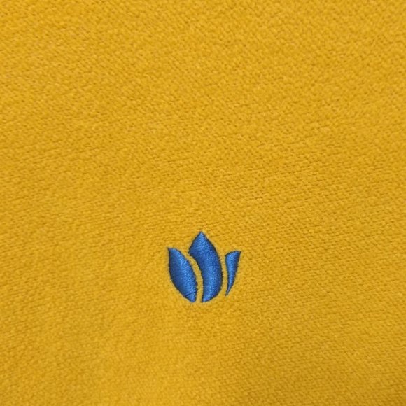 DUTCH BROTHERS Sweatshirt Men's S Gold Fleece Logo Ribbed Accent Long Sleeves‎ - Picture 3 of 12